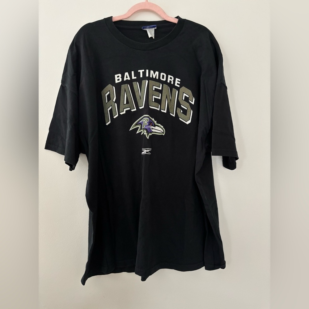 Vintage Baltimore Ravens T-Shirt 2X Reebok Black